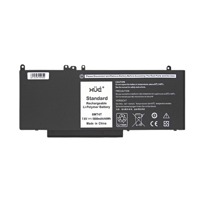 Batería para Dell Latitude E5270 / E5470 / E5570 7.6V 5800mAh 44Wh 4-Cells 6MT4T (Larga) XUE® | 6MT4T
