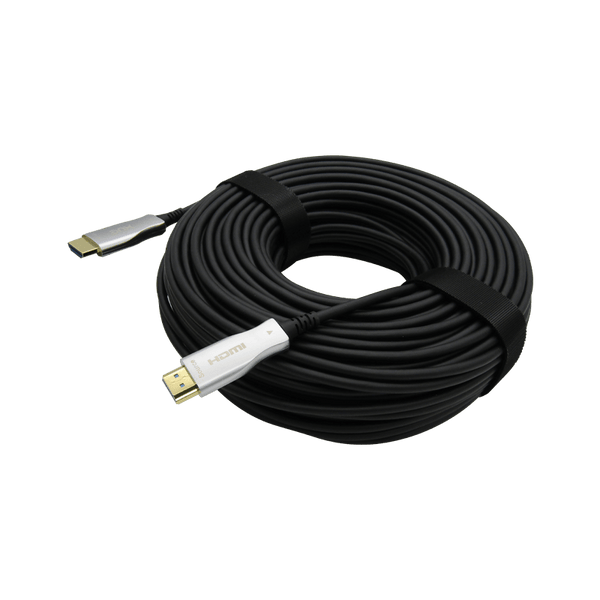 Cable HDMI Fibra Óptica 50M XUE® 4K 2160p 18Gbps ARC Negro