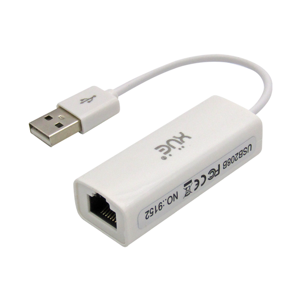 Convertidor USB 2.0 A LAN 10/100 RJ45 BLANCO CH9152 XUE® - PCS FOR