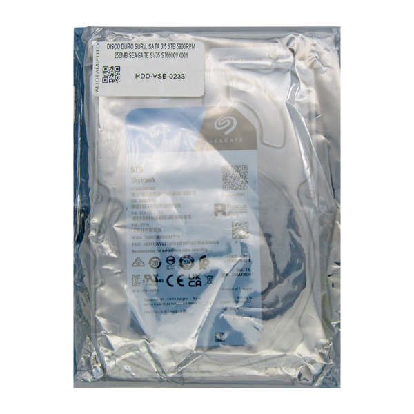 Disco Duro Interno Seagate SkyHawk De 2TB, 3.5" Y 5900 RPM Para