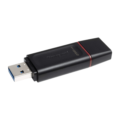 Memoria USB 3.2 256GB Kingston EXODIA Negra con tapa roja  DTX/256GB