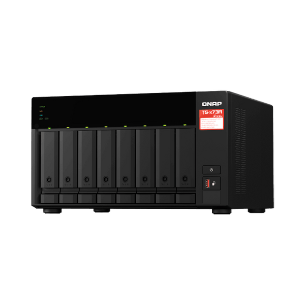 NAS Torre 8-BAY QNAP TS-873A-8G CPU AMD Ryzen V1500B 4-CORE RAM 8GB  (MAX 64GB), x 2,5GbE