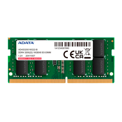 Memoria RAM DDR4 SO-DIMM 16GB 3200MHz CL22 Laptop ADATA® | 1.2V