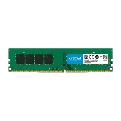 Memoria RAM para desktop DDR4 PC4-25600 16GB 3200MHZ CL22 1.2V, para Desktop, marca Crucial Basics CB16GU3200, color Verde