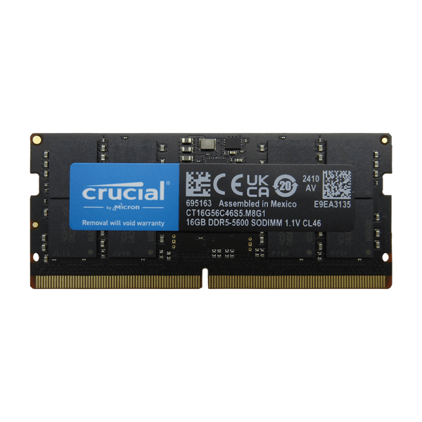 Memoria RAM para Laptop DDR5 PC5-44800 16GB 5600MHZ CL46 1.1V para
