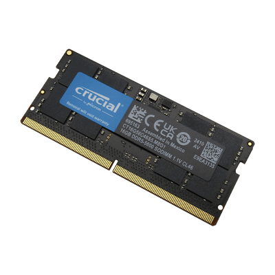 Memoria RAM para Laptop DDR5 PC5-44800 16GB 5600MHZ CL46 1.1V para Laptop, CRUCIAL CT16G56C46S5