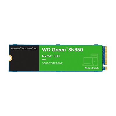 Disco de Estado Sólido SSD  PCIe Gen3 x4, NVMe v1.3 M.2 2280 500GB WD GREEN SN350 WDS500G2G0C