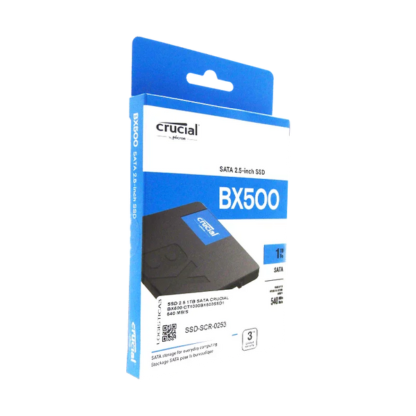 Disco de Estado Sólido SSD 2.5 1TB SATA CRUCIAL BX500