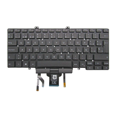 Teclado para portátil DELL Lattitude7400 3400 5400 7410 0KC72T i5-8 NEGRO LA SIN MARCO, W/TRACKPOINT, BACKLIGHT (ORG)