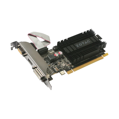 Tarjeta de Video PCIe DDR3 2GB ZOTAC NVIDIA GEFORCE GT710 VGA/DVI/HDMI LP  ZT-71302-20L
