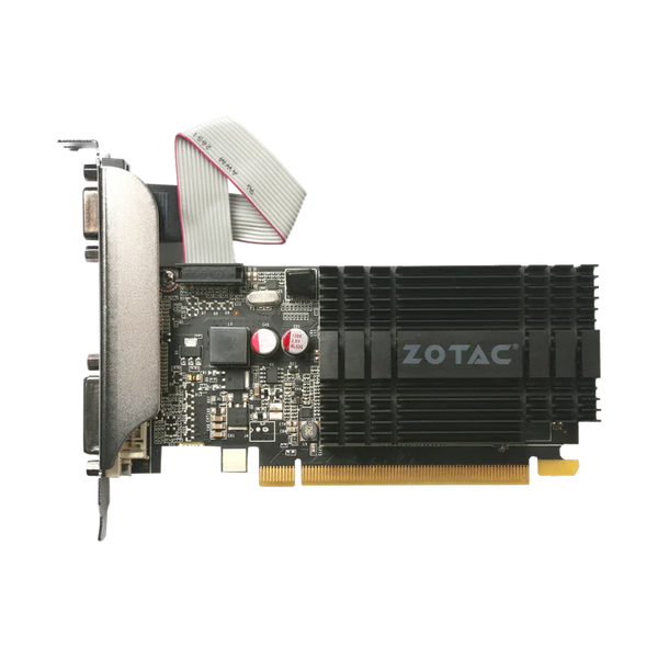 Tarjeta de Video PCIe DDR3 2GB ZOTAC NVIDIA GEFORCE GT710 VGA/DVI/HDMI LP ZT-71302-20L