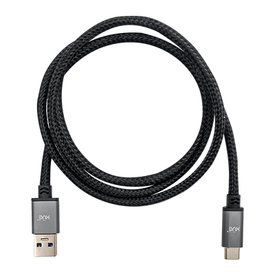 Cable USB-A 3.0 a USB-C 5V-3A 1M XUE® Braided | Negro