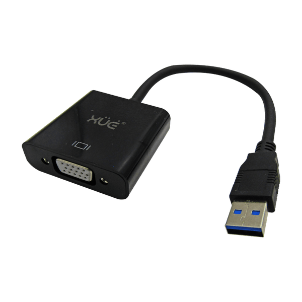 Convertidor USB a VGA resolución FHD 1920 1080p, Marca XUE®