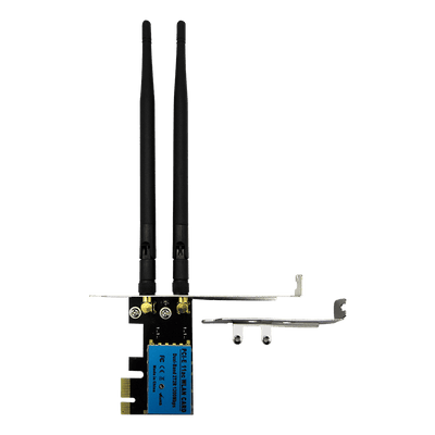 Tarjeta PCIe WIFI 1200mbps DUAL BAND 2.4GHZ y 5.8GHZ 802.11B/G/N 2xAntenas (RTL8812AE) LP - PCS FOR ALL SAS