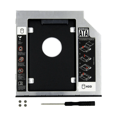 Caddy 12.7MM DVD+RW para Disco Duro 2.5" SATA (enclosure)