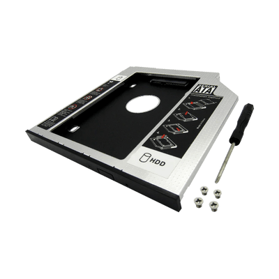 Caddy 12.7MM DVD+RW para Disco Duro 2.5" SATA (enclosure)