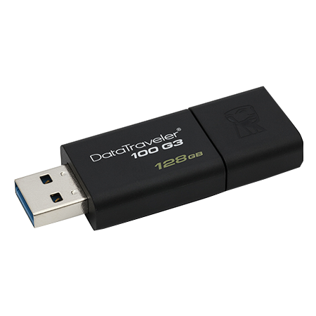 MEMORIA USB 3.0 128GB Kingston (DT100G3/128GB) DataTraveler - PCS FOR ALL  SAS