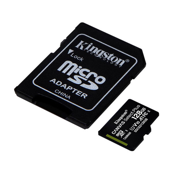 Memoria Micro SD 128GB Class 10 Kingston SDCS2/128GB con Adaptador - PCS  FOR ALL SAS