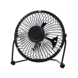 Ventilador de Mesa Desktop USB 6" Metal 4-Aspas XUE A818 Negro