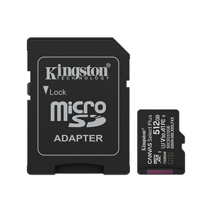 Memoria Micro SD 512GB Class 10 Kingston Canvas Select Plus SDCS3/512GB con Adaptador