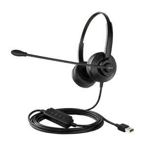 Diadema USB-A XUE® S2 Binaural Metálica | Cancelación de Ruido ENC