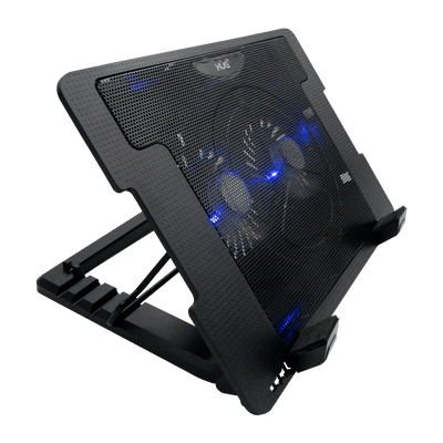 Base Disipadora de calor tipo Stand 2-VENT 4-POSIC 2XUSB NEGRA XUE® CS2V