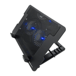 Base Disipadora de calor tipo Stand 2-VENT 4-POSIC 2XUSB NEGRA XUE® CS2V