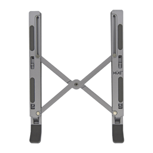 Base portable de aluminio tipo stand de 6-posiciones, para laptops hasta 15.6", plateada XUE® N3