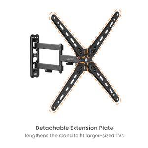 Soporte de Pared para TV 13-55" 25KG VESA 75x75-400x400 Metal, color negro, XUE®