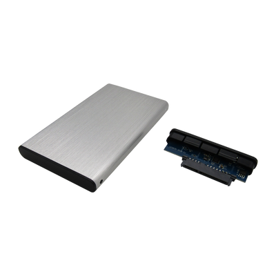 CAJA 2,5" SATA USB 3.0 Externa para Disco Duro y SSD Plateada - PCS FOR ALL SAS
