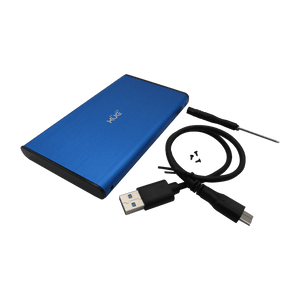 CAJA 2,5 SATA USB 3.0 Externa para Disco Duro y SSD Azul XUE®