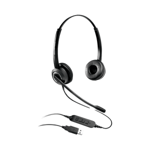 Diadema USB 2.0 GUV3000 MIC GIRATORIO NEGRA C/CONTROL EN CABLE, GRANDSTREAM