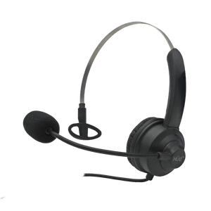 Diadema USB 2.0 XUE® U1 Monoaural con Micrófono Noise Cancelling y Control en Cable 1.8M | Negro Gris