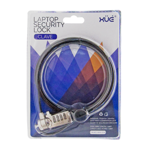 Guaya de seguridad para portátil 4-Dígitos XUE® Slot Standard 3.5mm | Monitores y Portátiles