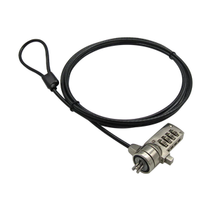 Guaya de seguridad para portátil 4-Dígitos XUE® Slot Standard 3.5mm | Monitores y Portátiles