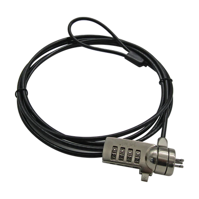 Guaya de seguridad para portátil 4-Dígitos XUE® Slot Standard 3.5mm | Monitores y Portátiles