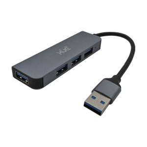 Hub USB 3.0 XUE® | 1 Puerto USB 3.0 + 3 Puertos USB 2.0 – Aluminio Gris Espacial