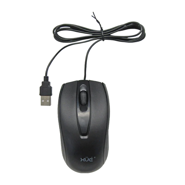Mouse Óptico USB XUE PRO M400 1200 DPI Negro para Oficina - PCS FOR ALL SAS