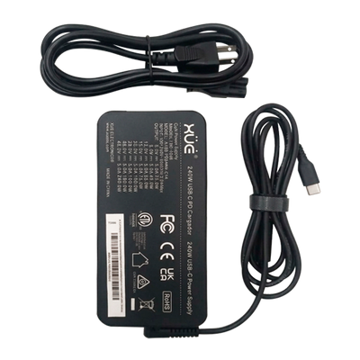 Cargador de corriente XUE® Type-C GaN 20V 240W / USB-C (Desktop) | Negro
