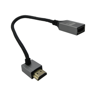 Extensor HDMI 4K/60HZ 90° 15CM, color Negro, marca XUE®