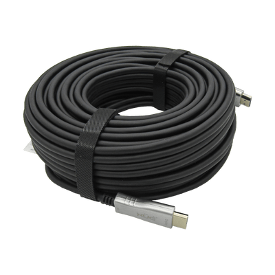 Cable HDMI Fibra Óptica 30M XUE® 4K 2160p V2.0 18Gbps | Negro