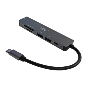 Docking Station XUE® 6-1 Tipo-C 3.1 Gen1 a 1 * HDMI 4K + PD 100W + 1*USB3.0 + 1*USB2.0 + SD/TF, Color Gris, Marca XUE®