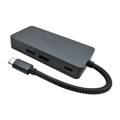 Docking Station 6-1 Tipo-C 3.1 Gen2 a USB3.2 (10Gbps)*3 + HDMI 4K@60Hz + PD 100W + RJ45 1000Mbps, Color Gris, Marca XUE®