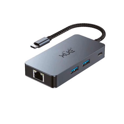 Docking Station 6-1 Tipo-C 3.1 Gen2 a USB3.2 (10Gbps)*3 + HDMI 4K@60Hz + PD 100W + RJ45 1000Mbps, Color Gris, Marca XUE®