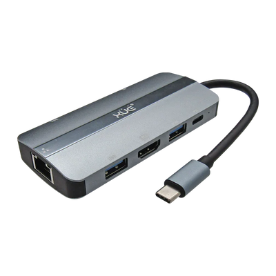 Docking Station USB-C 8 en 1 XUE® | HDMI 4K, PD 100W, RJ45, USB 3.0, SD/TF