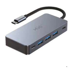 Docking Station 7-1 TIPO-C 3.1 Gen1 a 2 * HDMI 4K + PD 100W + 3*USB3.0 + USB-C (5GBPs), Color Gris, Marca  XUE®