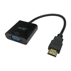 Convertidor HDMI a VGA con Audio 1080P Full HD XUE® | Negro