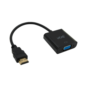 Convertidor HDMI a VGA FHD 1080P con Audio 20cm XUE® | Negro