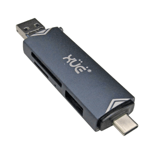 Convertidor USB-C OTG a USB 3.0/Micro USB y Lector SD Card Adapter XUE® | LECTOR SD USB-C