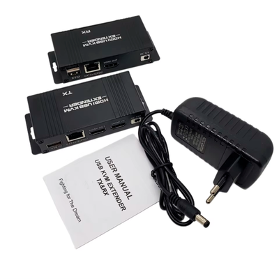 Extensor HDMI KVM 60m 1080P 60Hz USB RJ45 CAT6/5E TX RX | Negro